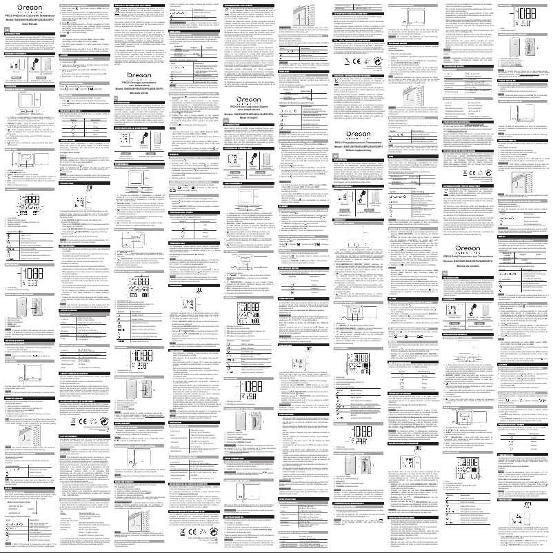 First page image of the manual for BAR368P