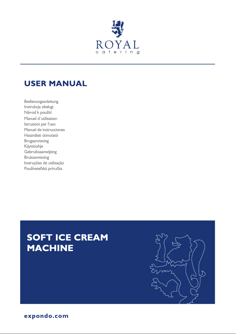 Page 1 of the manual User Manual Royal Catering RCSI-18A