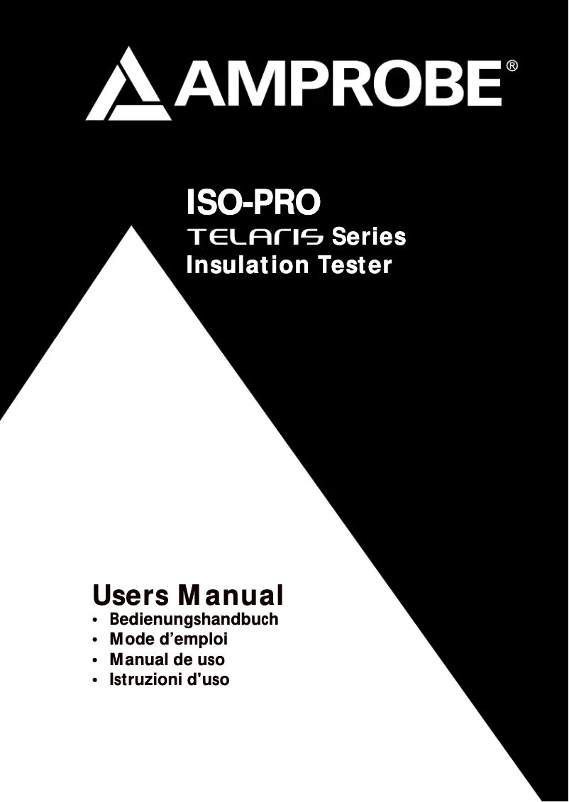 First page image of the manual for TELARIS ISO-PRO