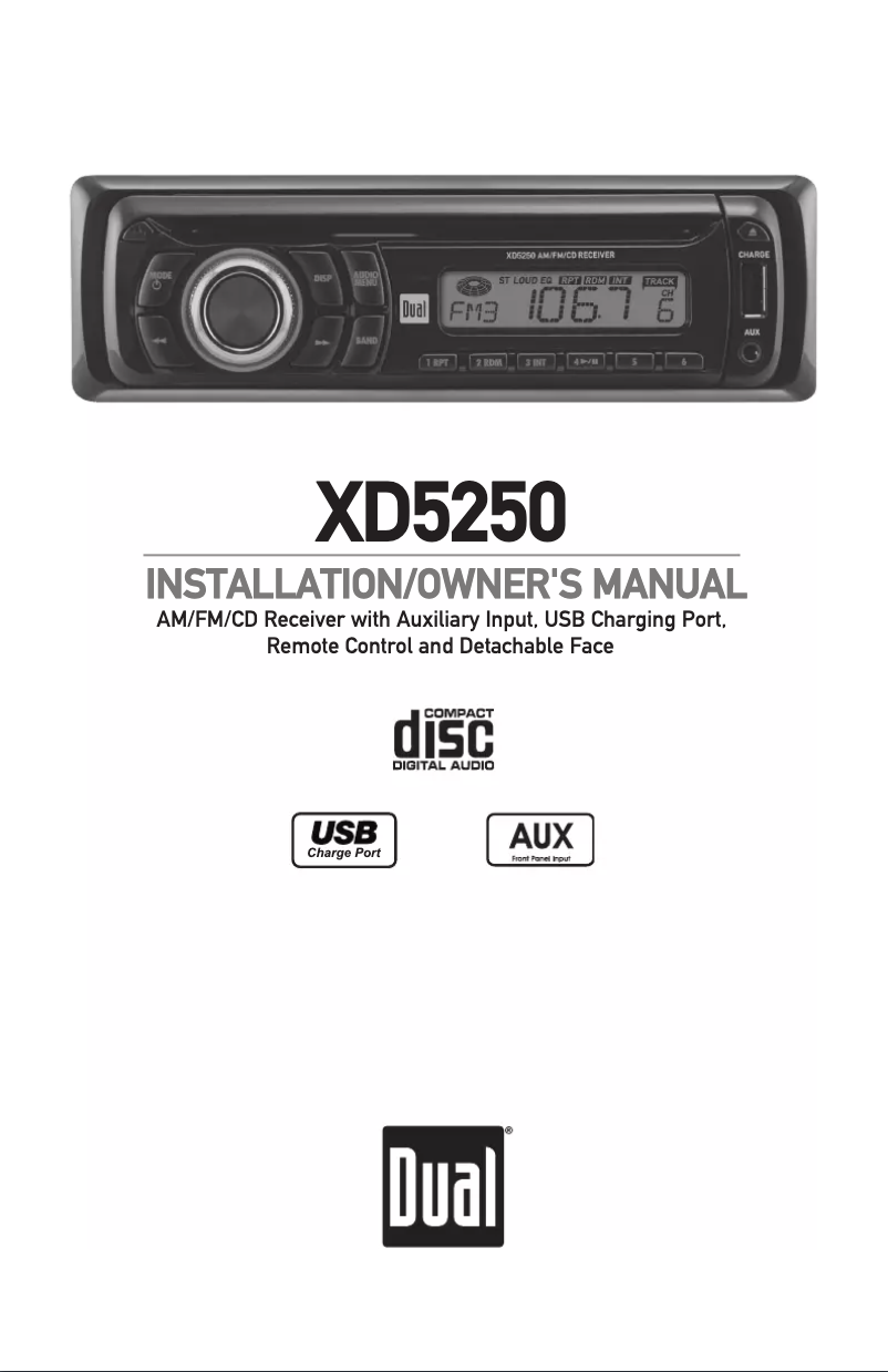 First page image of the manual for XD5250