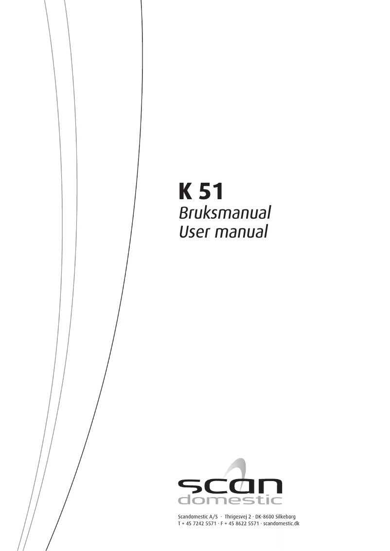 Image de la première page du manuel de l'appareil K 51