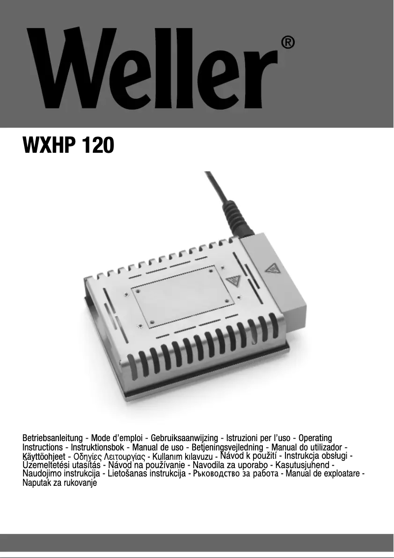 First page image of the manual for WXHP 120