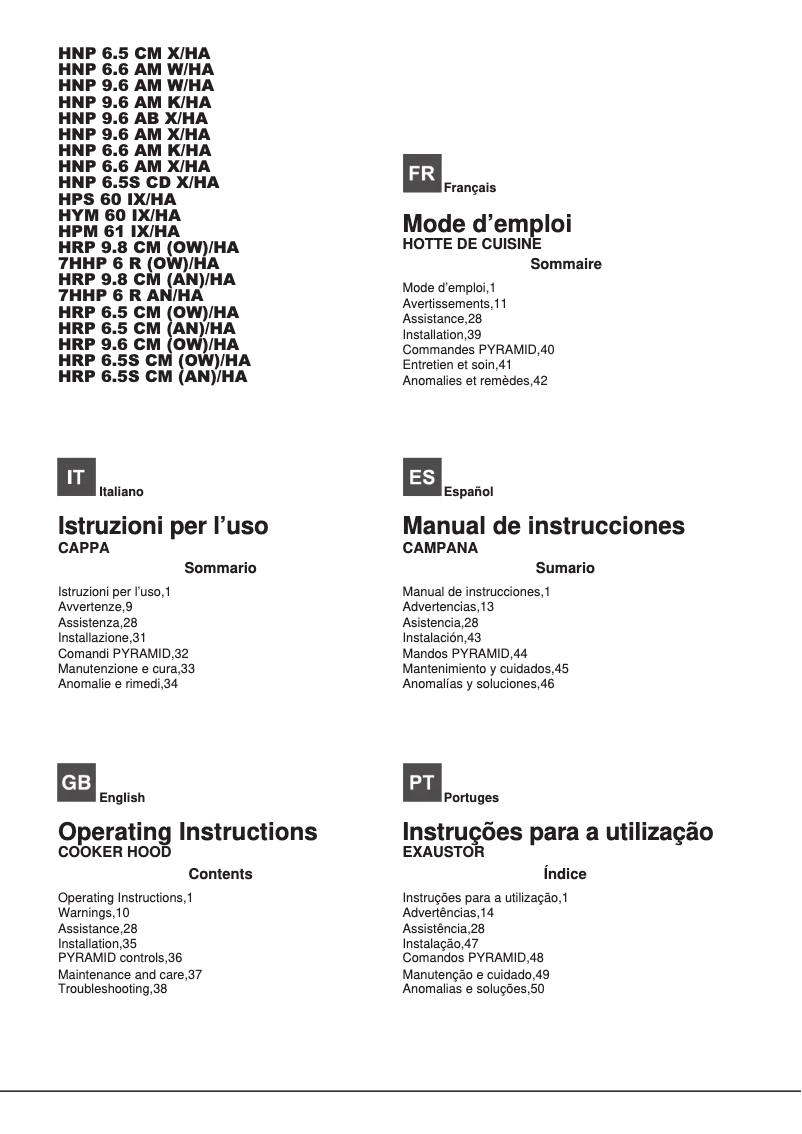 Page 1 of the manual User Manual Hotpoint Ariston HRP 9.8 CM (OW)/HA