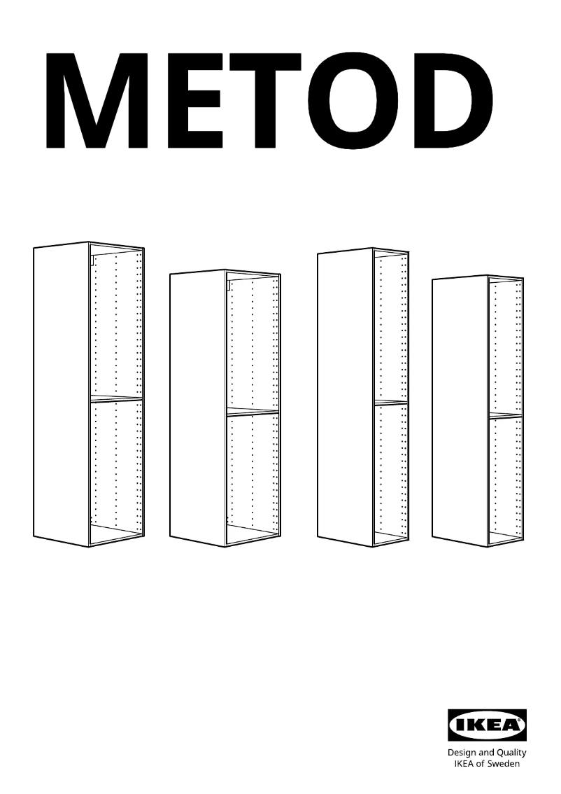 First page image of the manual for METOD 402.709.38