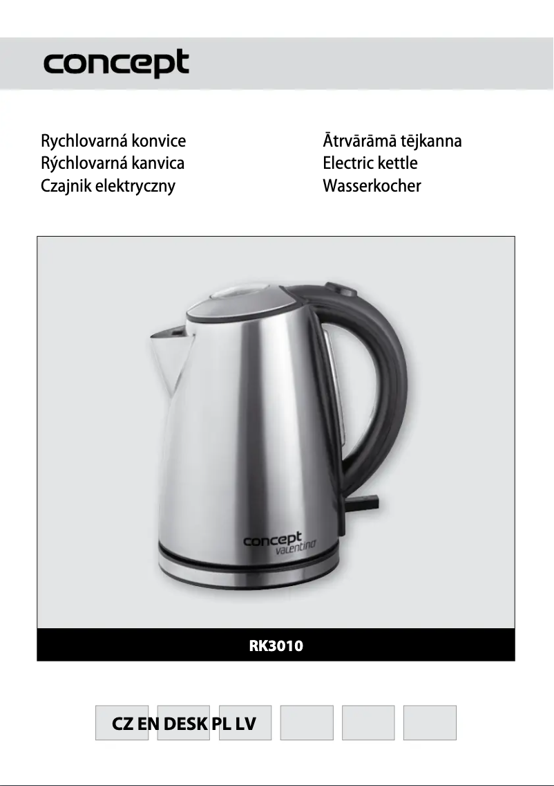 First page image of the manual for RK-3010re