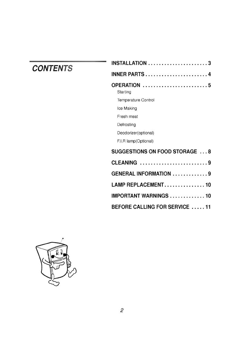 Page 1 of the manual User Manual LG GR-572SF