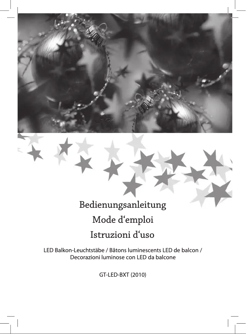 First page image of the manual for GT-LED-BXT