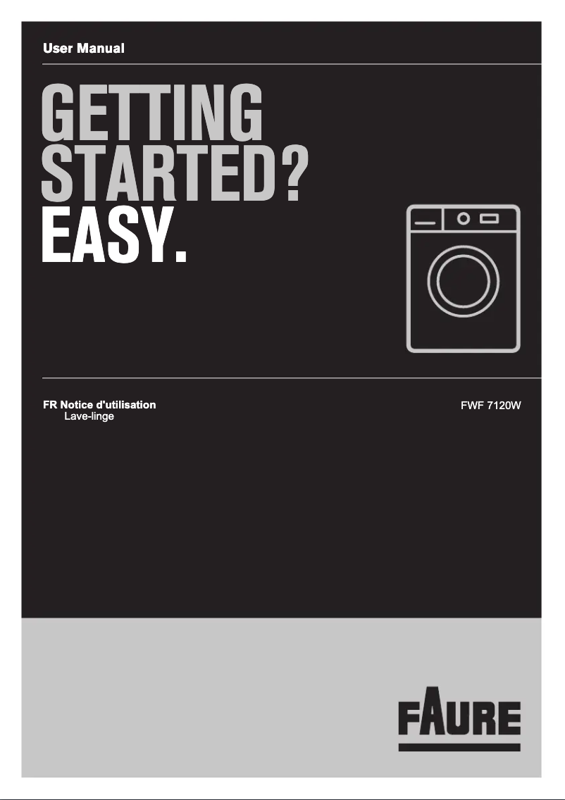 First page image of the manual for FWF7120W