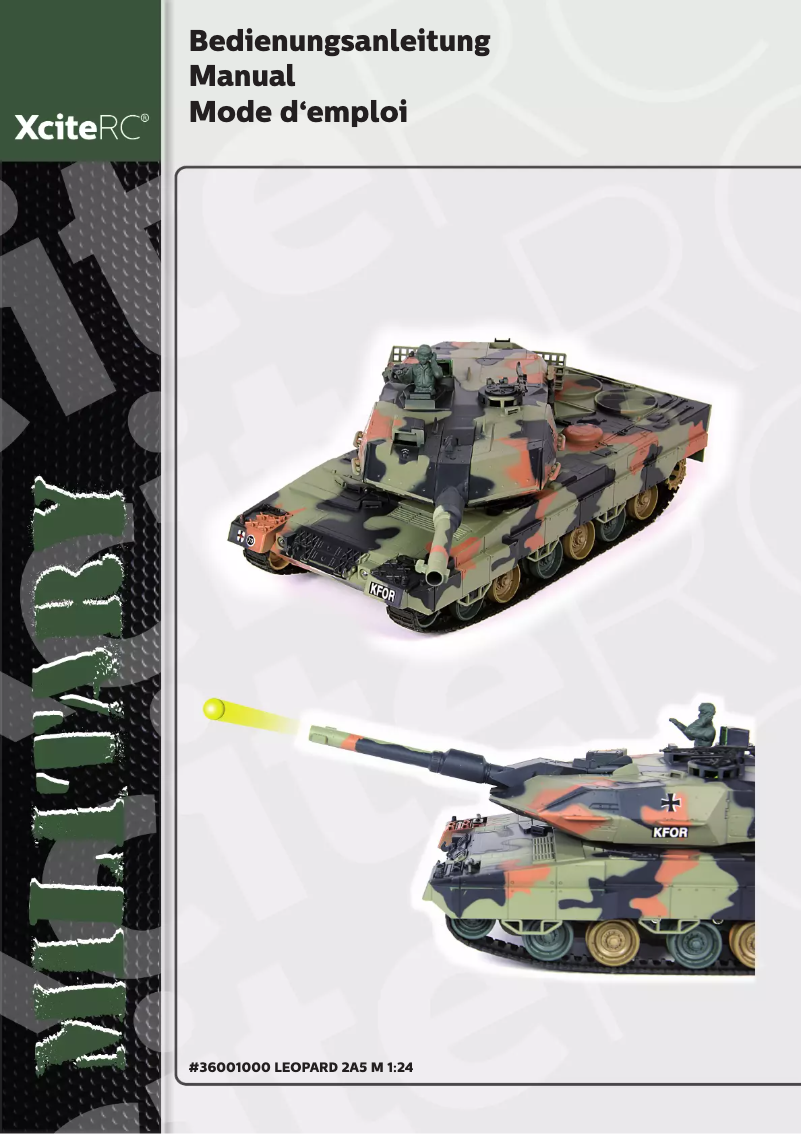 Page 1 of the manual User Manual XciteRC Leopard 2A5