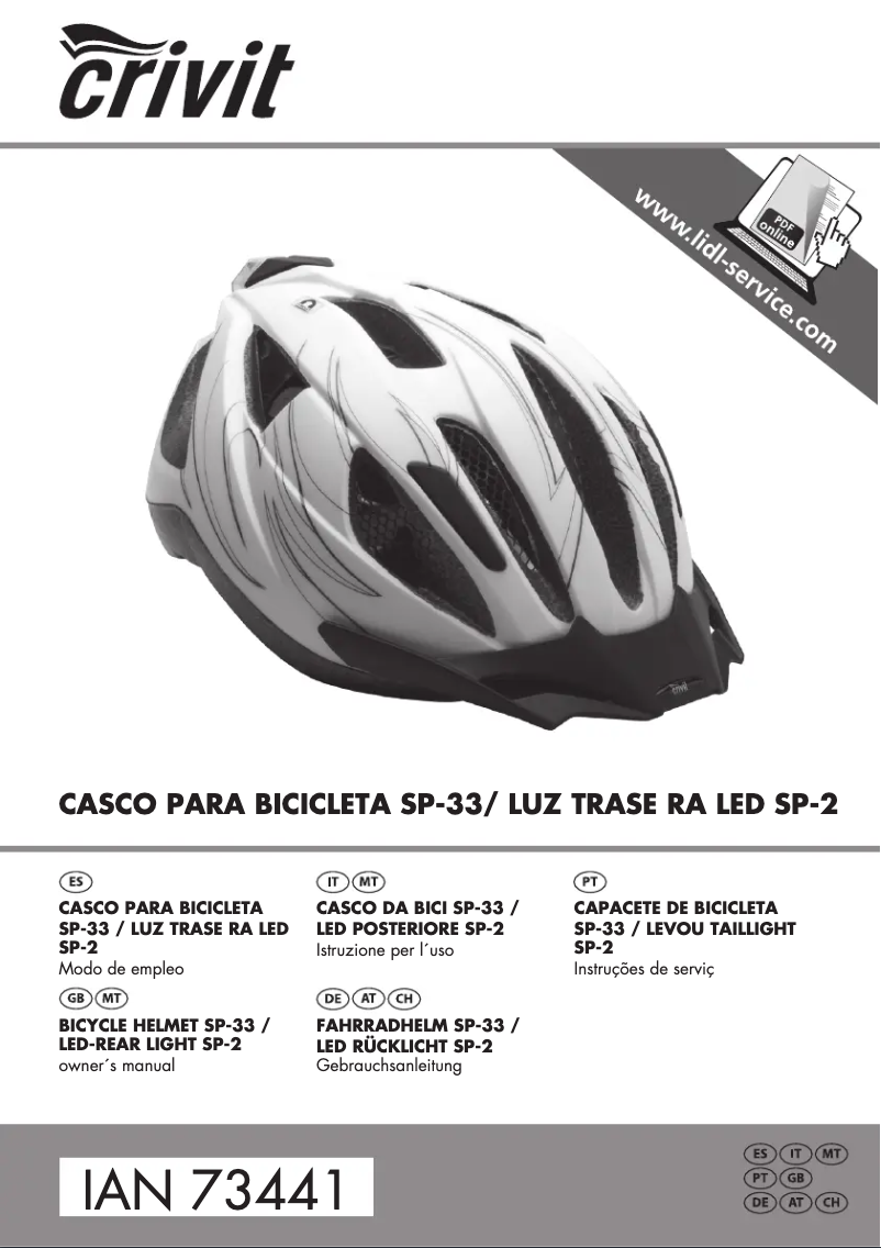 Page 1 of the manual User Manual Crivit IAN 073441