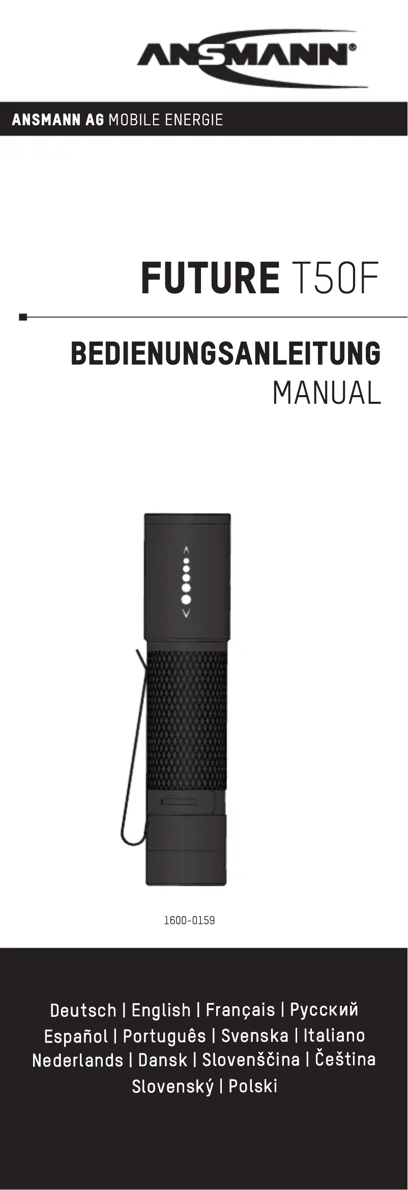 First page image of the manual for Future T50F