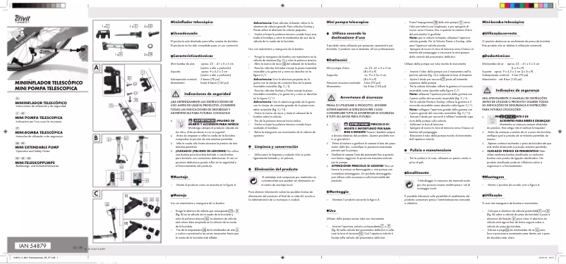 Page 1 of the manual User Manual Crivit IAN 54879