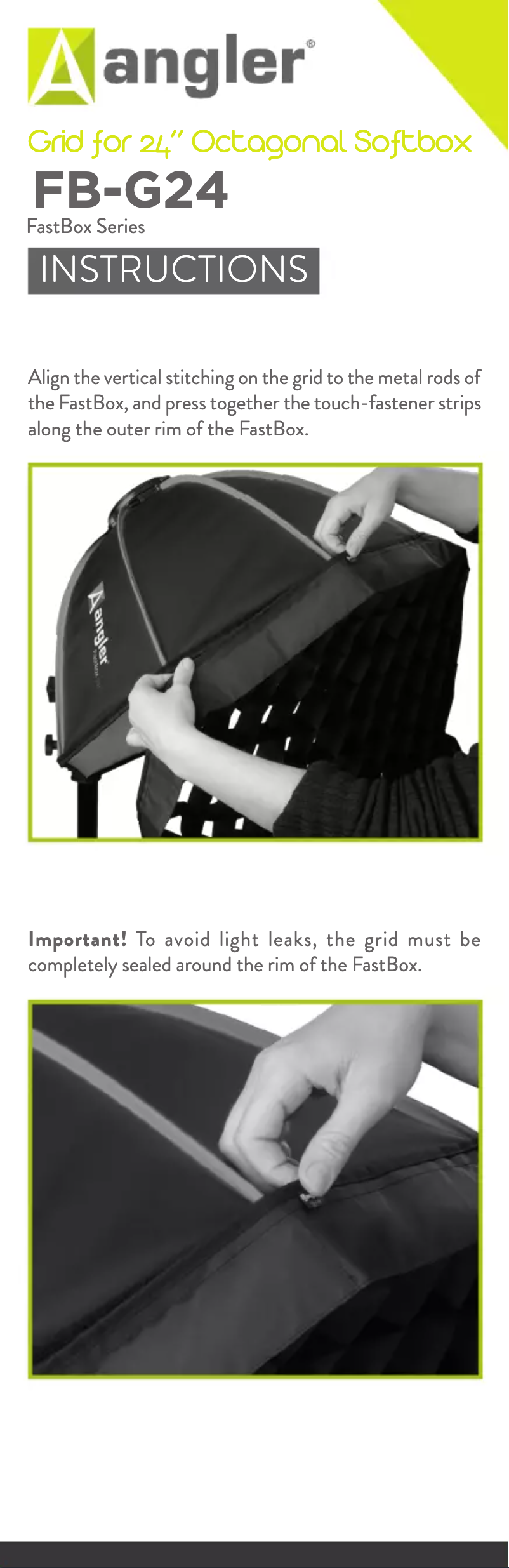 First page image of the manual for FB-G24