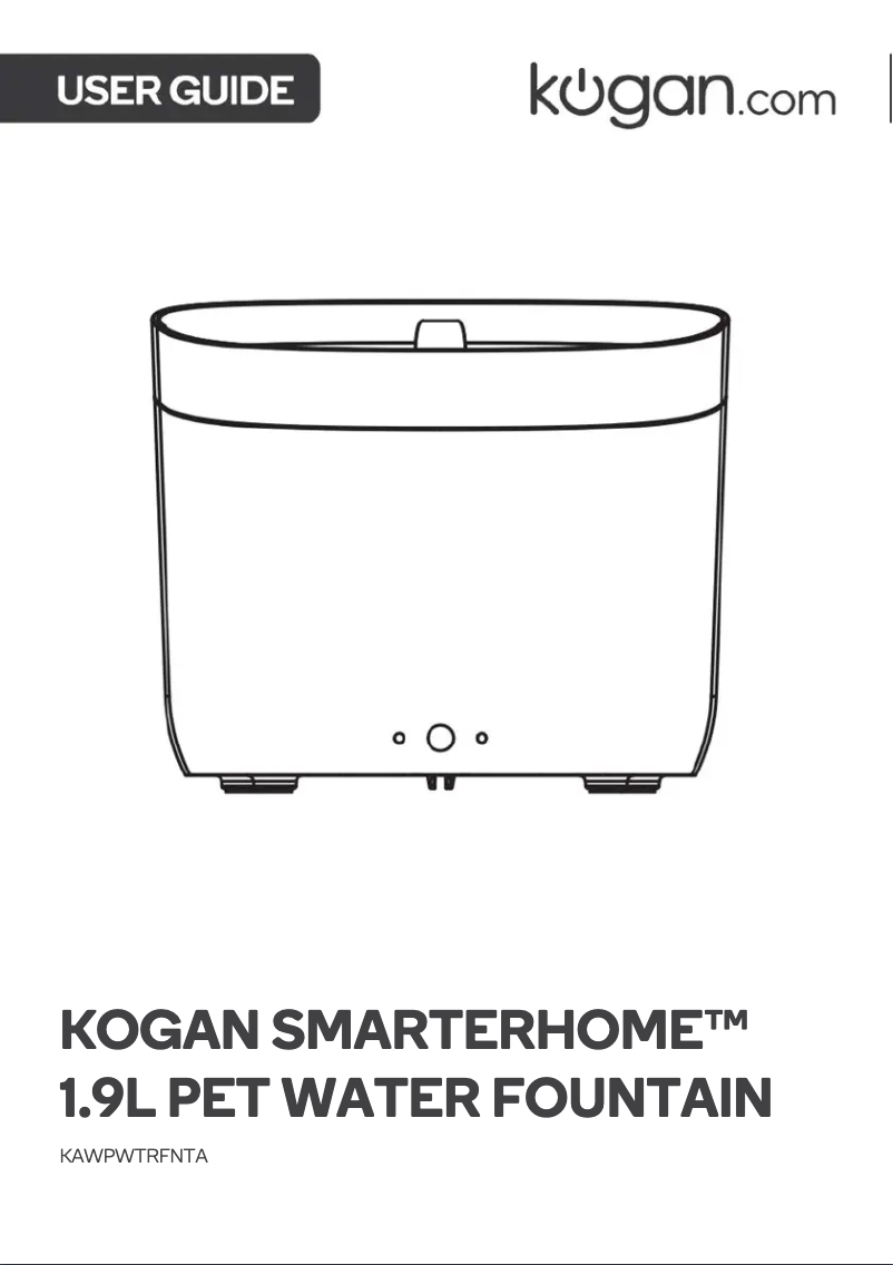 First page image of the manual for KAWPWTRFNTA