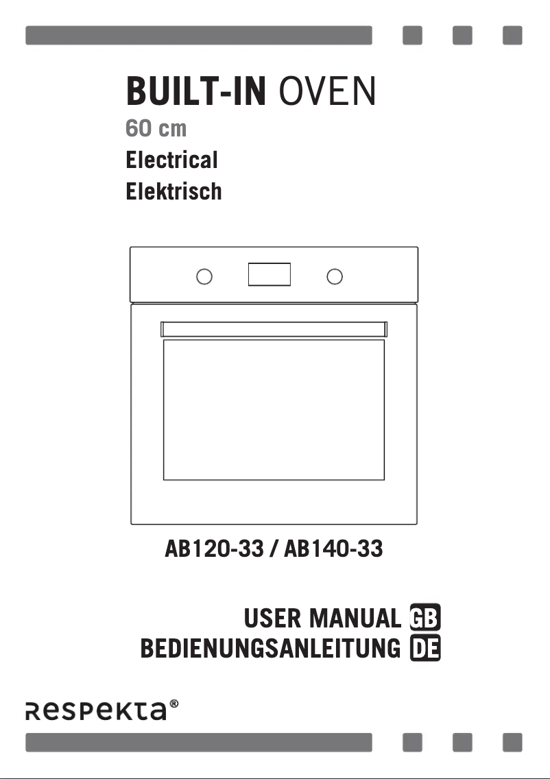 First page image of the manual for AB120-33