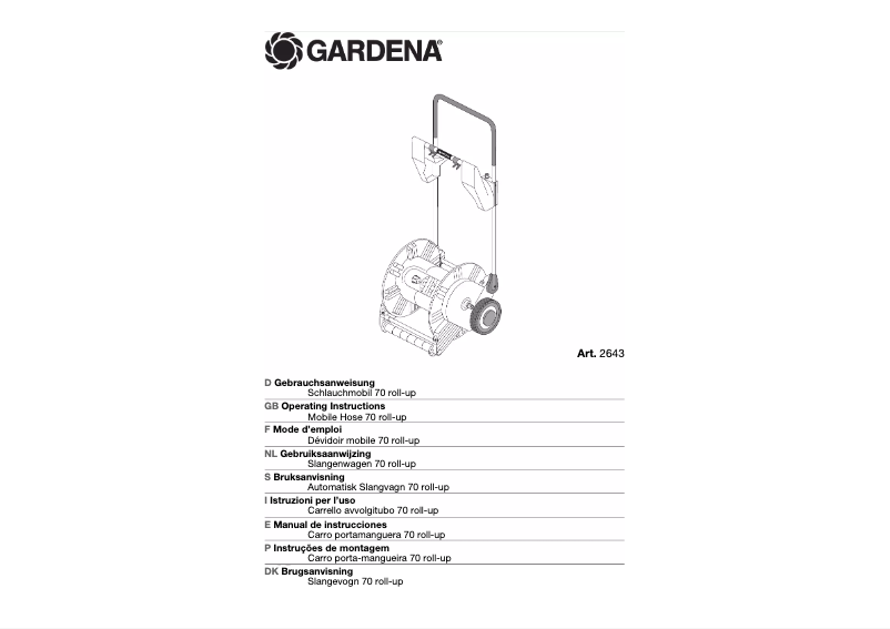 First page image of the manual for 2643