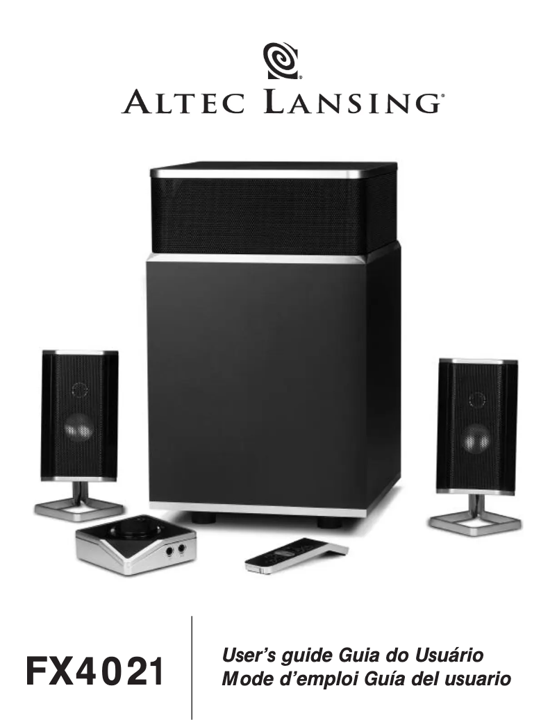 Image de la première page du manuel de l'appareil FX4021