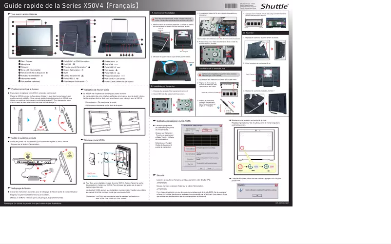 Page 1 of the manual User Manual Shuttle X 5040XA