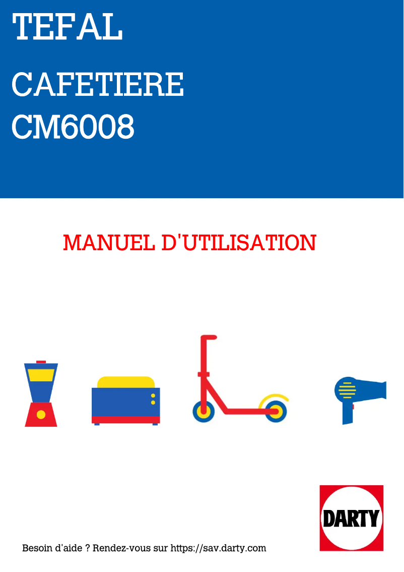 Page 1 of the manual User Manual Tefal CM600810