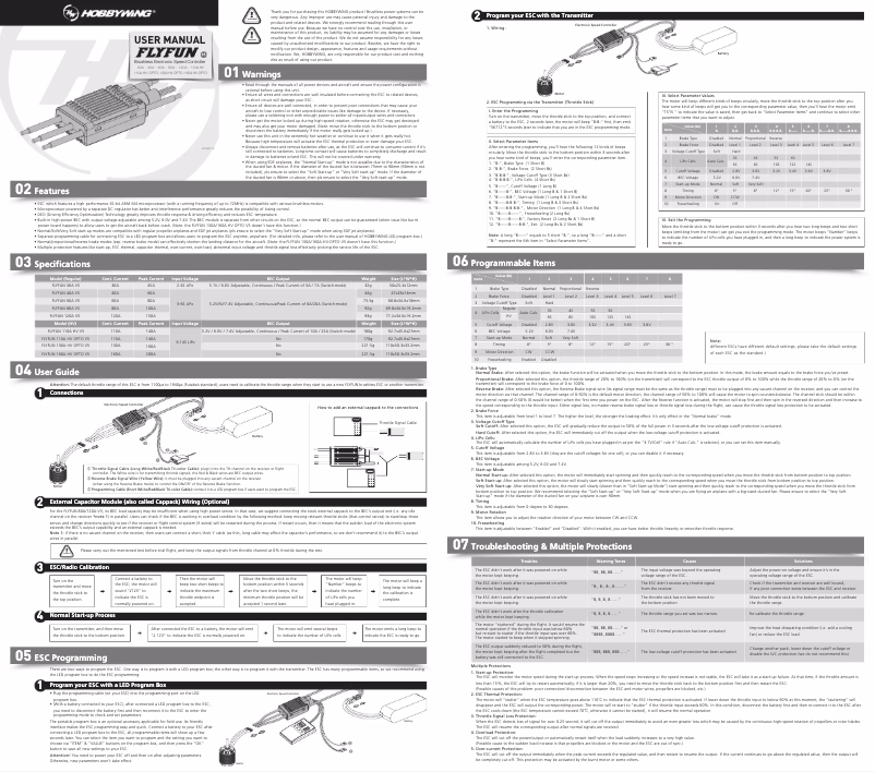 First page image of the manual for FlyFun V5