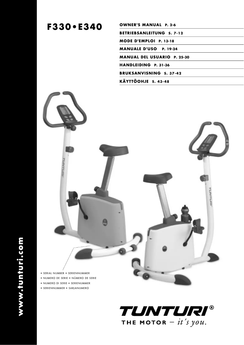 First page image of the manual for E340