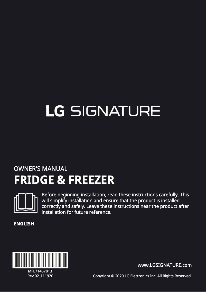 First page image of the manual for LSR200B