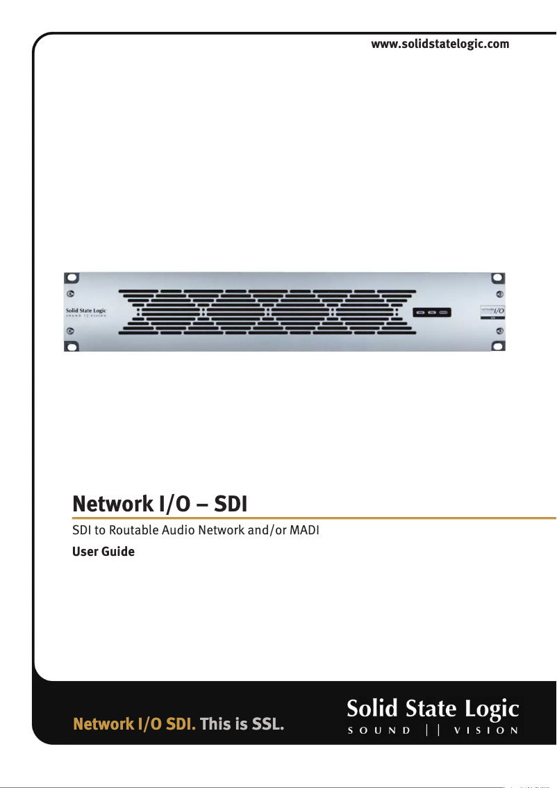 First page image of the manual for SDI-8