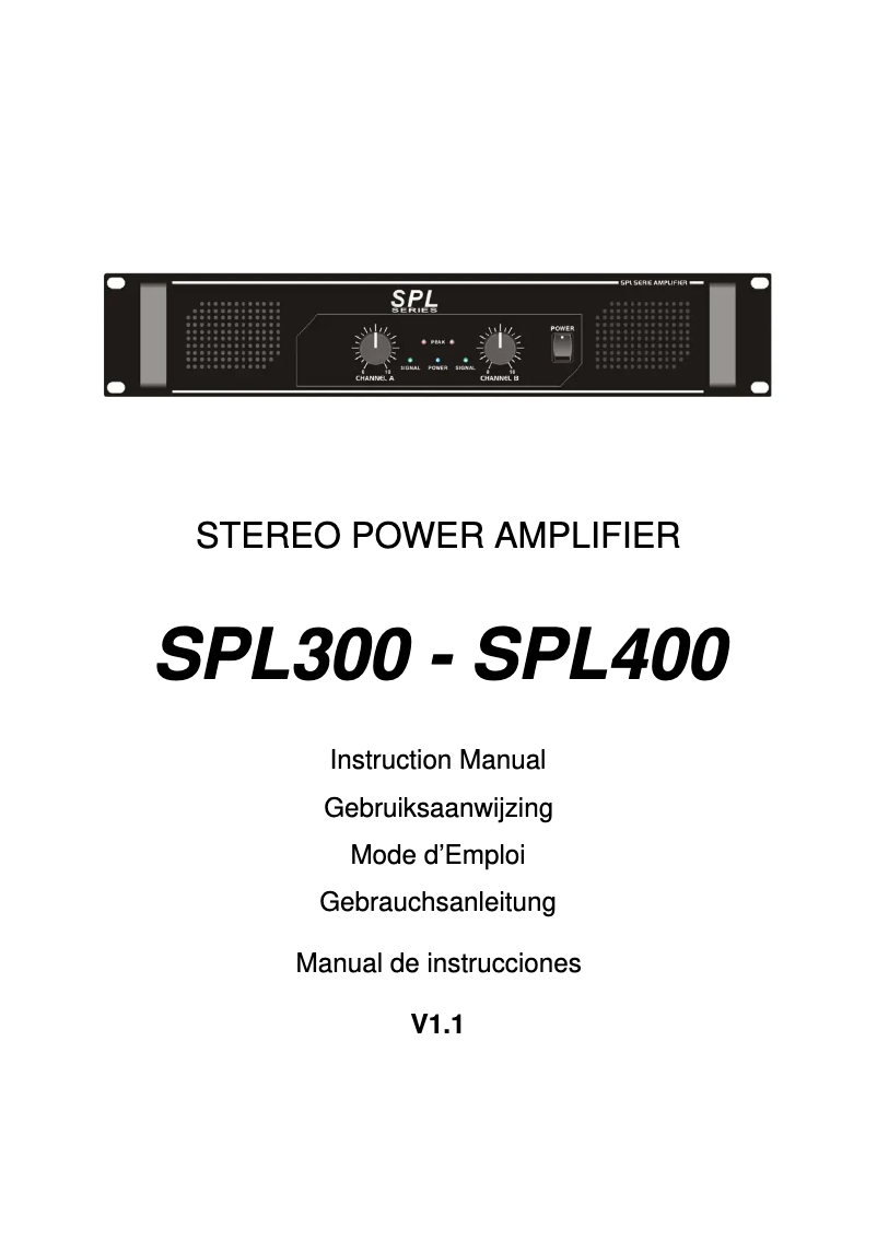Page 1 of the manual User Manual Skytec SPL-300