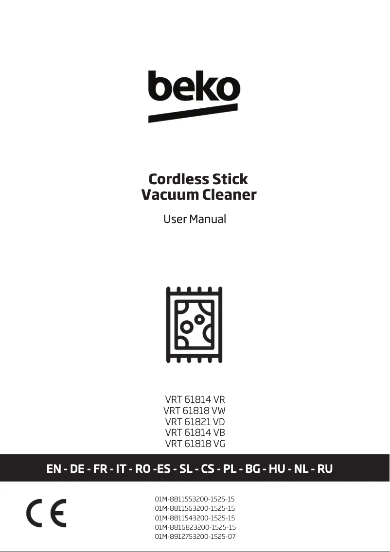 Page 1 of the manual User Manual Beko VRT 61821 VD