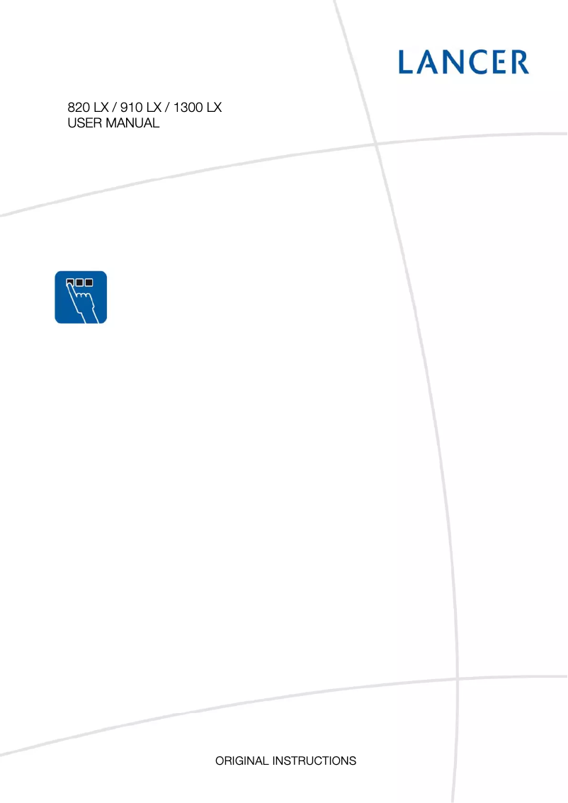 First page image of the manual for 1300 LX