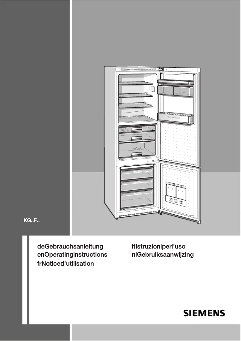 Page 1 of the manual User Manual Siemens KG39FE91