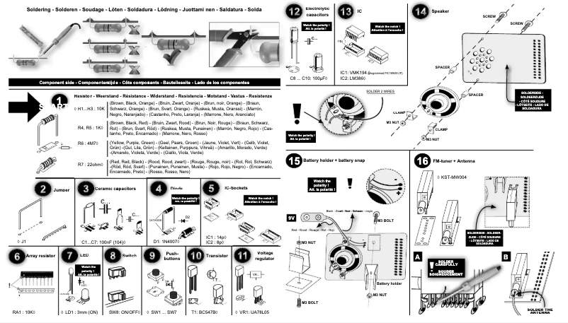 Page 1 of the manual User Manual Velleman MK194