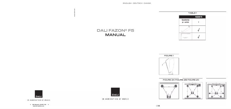 First page image of the manual for Fazon F5