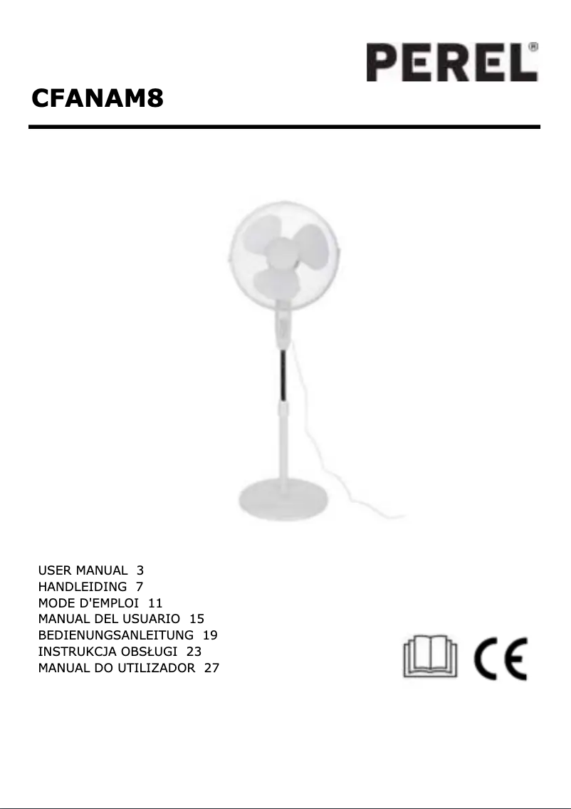 Page 1 of the manual User Manual Velleman CFANAM8