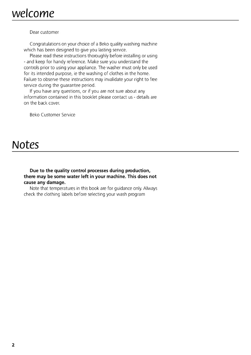 First page image of the manual for WMA 10