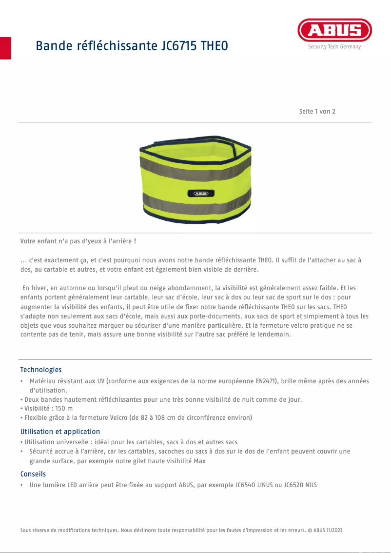 First page image of the manual for JC6715 THEO