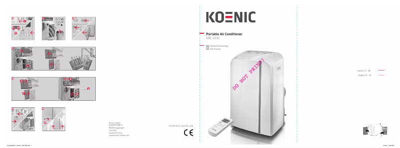 First page image of the manual for KAC 3231