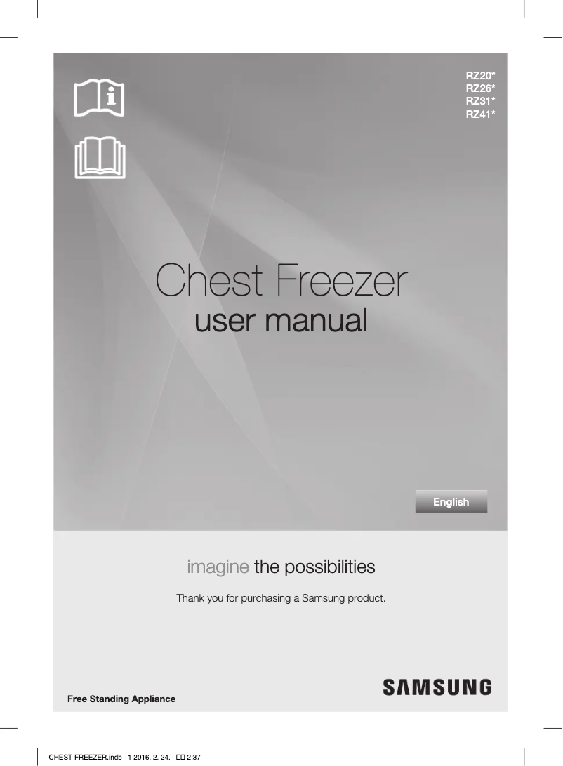 Page 1 of the manual User Manual Samsung RZ41K1133WW