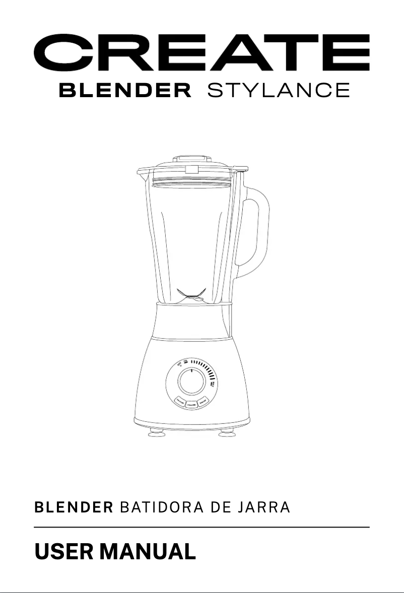 First page image of the manual for BLENDER STYLANCE