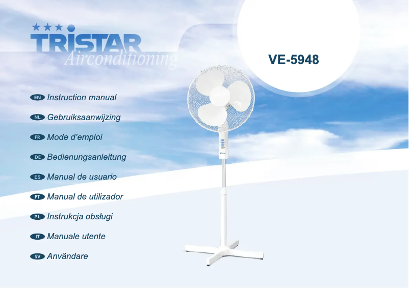 Page 1 of the manual User Manual TriStar VE-5948