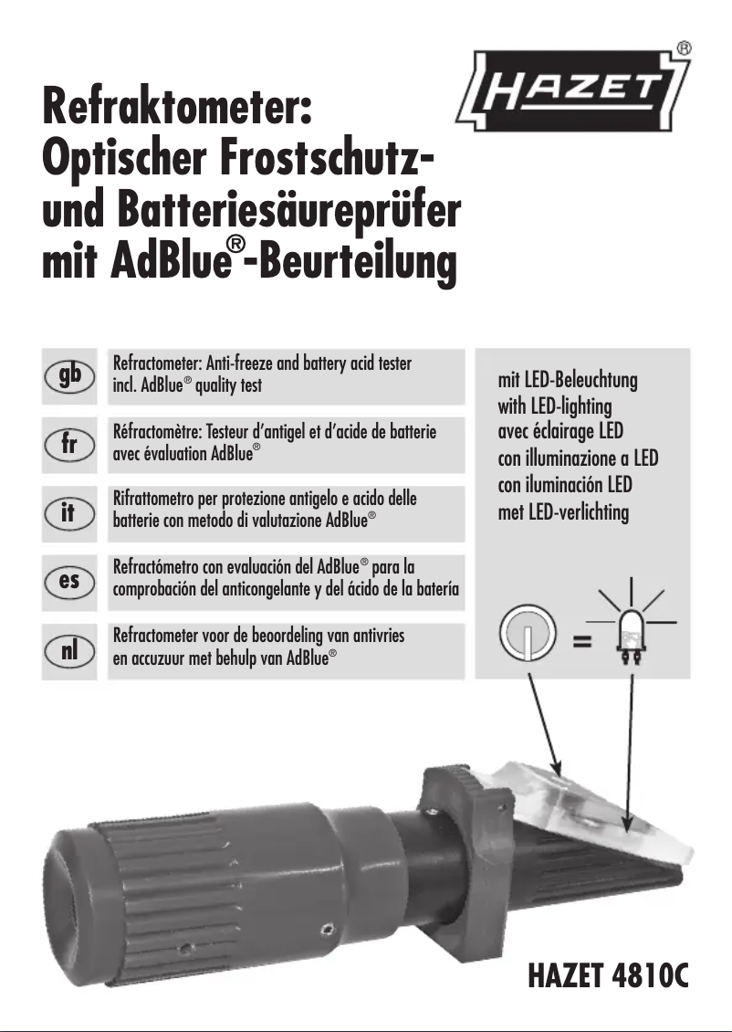 Image de la première page du manuel de l'appareil 4810C