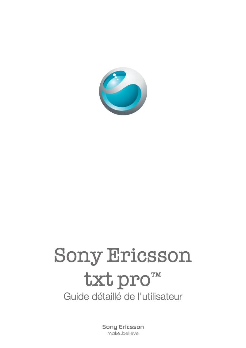 First page image of the manual for Txt pro