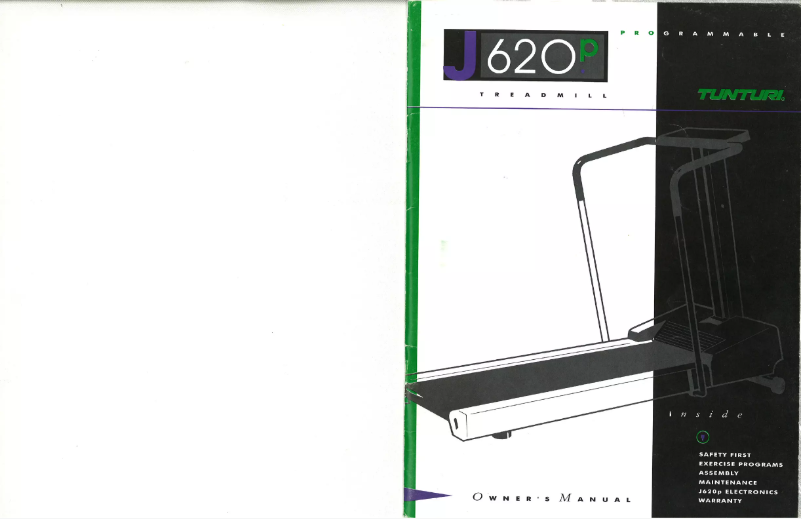 Page 1 of the manual User Manual Tunturi J620