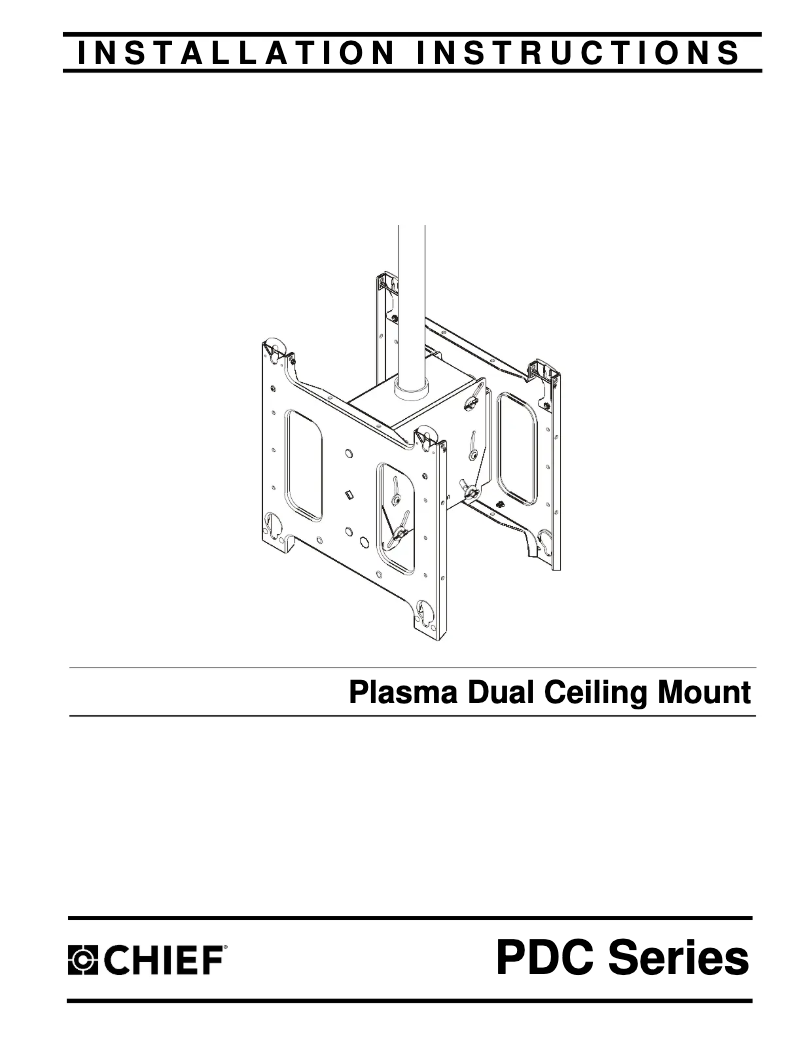 Page 1 of the manual User Manual Chief PDC2306