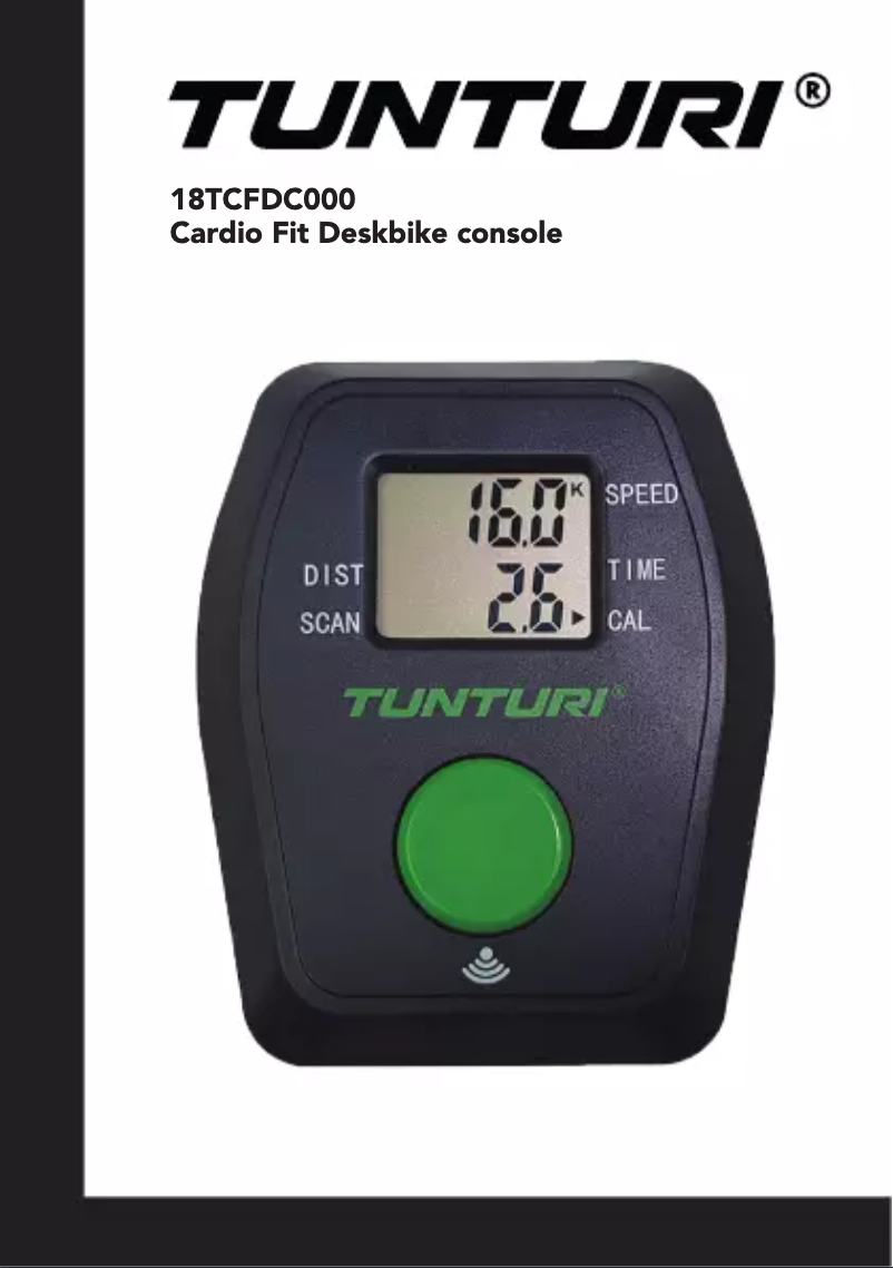 Page 1 de la notice Manuel utilisateur Tunturi Cardio fit deskbike console 18TCFDC000