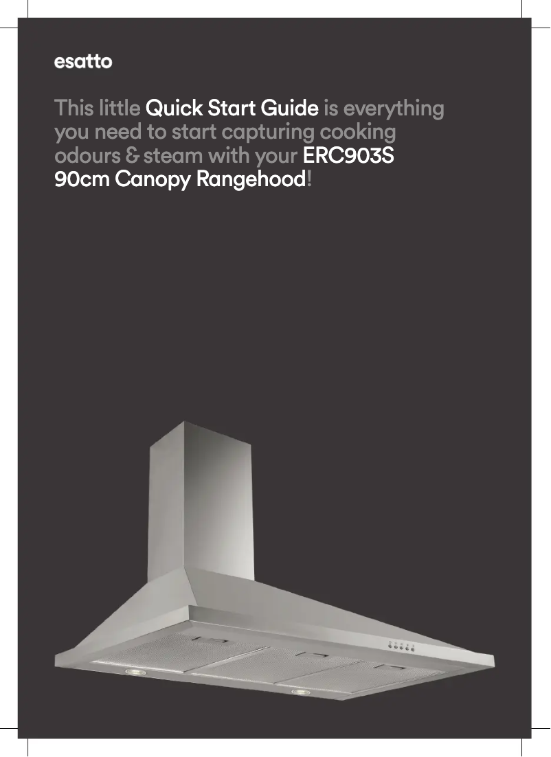 Page 1 of the manual Quick Start Guide Esatto ERC903S