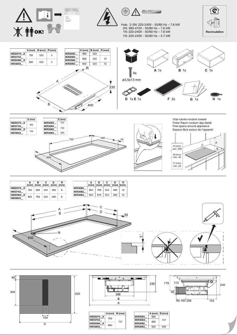 First page image of the manual for HIDD08471EVX