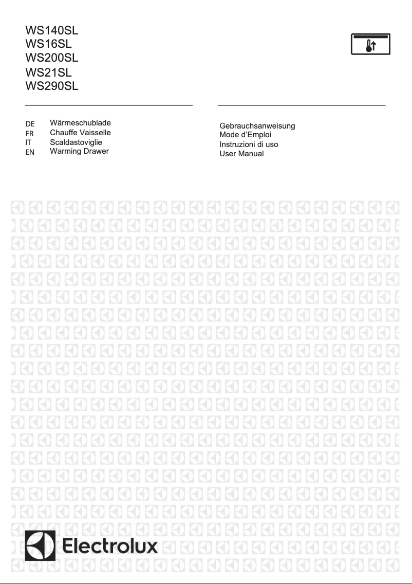 Page 1 de la notice Manuel utilisateur Electrolux WS16SL