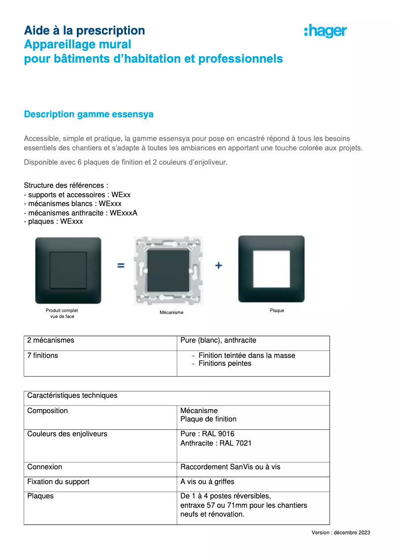 First page image of the manual for WE259
