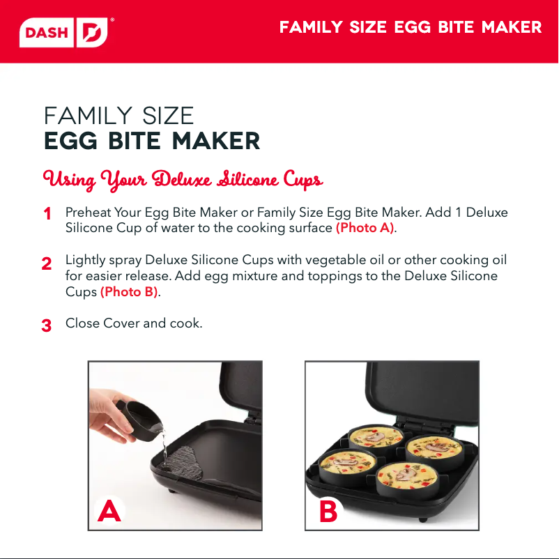 First page image of the manual for Family Size DBBM900GBBK04